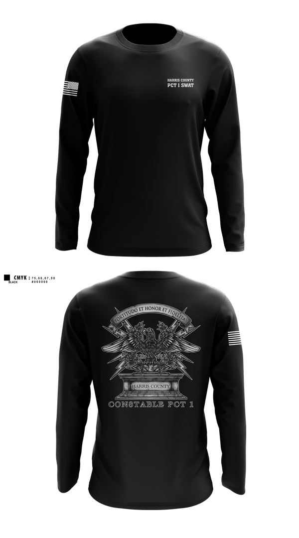 Long Sleeve Performance Shirt, Harris county pct 1 swat, Police, Teamtime, Team time, sublimation, custom sports apparel, team uniforms, spirit wear, spiritwear, sports uniforms, custom shirts, team store, custom team store, fundraiser sports, apparel fundraiser