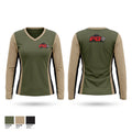 PG FIREARMS TRAINING L.L.C. Women's Long Sleeve V-neck Shirt - 1