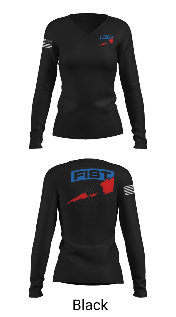 Womens Long Sleeve Vneck Shirt, Det 4, , Teamtime, Team time, sublimation, custom sports apparel, team uniforms, spirit wear, spiritwear, sports uniforms, custom shirts, team store, custom team store, fundraiser sports, apparel fundraiser