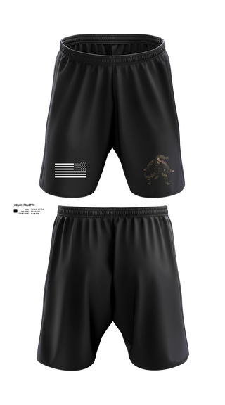 Athletic Shorts With Pockets, A Co 2-325 AIR, Army, Teamtime, Team time, sublimation, custom sports apparel, team uniforms, spirit wear, spiritwear, sports uniforms, custom shirts, team store, custom team store, fundraiser sports, apparel fundraiser