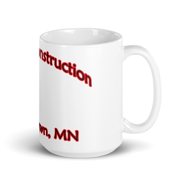 2 Rivers Construction 34736073 White Glossy Mug - Small