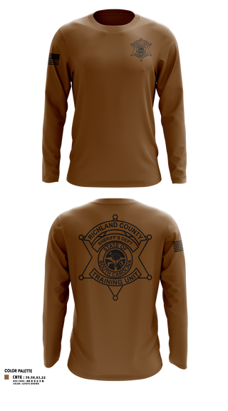 Long Sleeve Performance Shirt, Richland County Sheriff's Department Training Unit, Police, Teamtime, Team time, sublimation, custom sports apparel, team uniforms, spirit wear, spiritwear, sports uniforms, custom shirts, team store, custom team store, fundraiser sports, apparel fundraiser