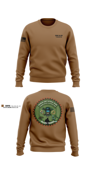 Crew Neck Sweatshirt, CSMS ALLIED TRADES, National Guard, Teamtime, Team time, sublimation, custom sports apparel, team uniforms, spirit wear, spiritwear, sports uniforms, custom shirts, team store, custom team store, fundraiser sports, apparel fundraiser