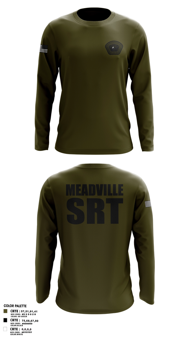 Long Sleeve Performance Shirt, Meadville SRT, Police, Teamtime, Team time, sublimation, custom sports apparel, team uniforms, spirit wear, spiritwear, sports uniforms, custom shirts, team store, custom team store, fundraiser sports, apparel fundraiser