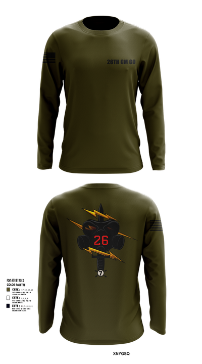 26th CM Co 80721197 Long Sleeve Performance Shirt 103