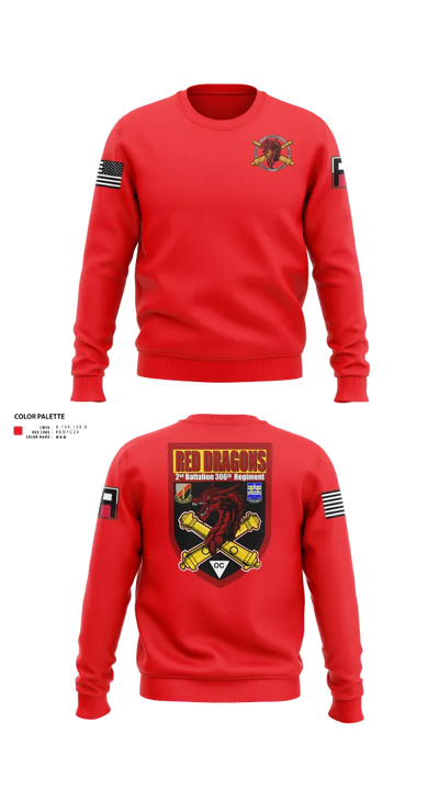 2-306th FAR 32661522 Crew Neck Sweatshirt - 23