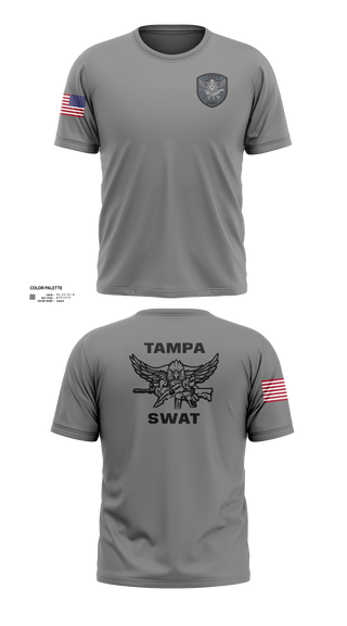 Short Sleeve Performance Shirt, Tampa SWAT, Police, Teamtime, Team time, sublimation, custom sports apparel, team uniforms, spirit wear, spiritwear, sports uniforms, custom shirts, team store, custom team store, fundraiser sports, apparel fundraiser