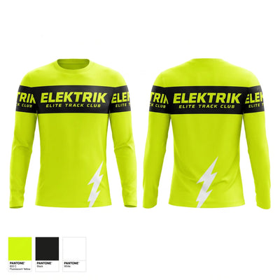 ELEKTRIK ELITE TRACK CLUB Long Sleeve Performance Shirt - 1