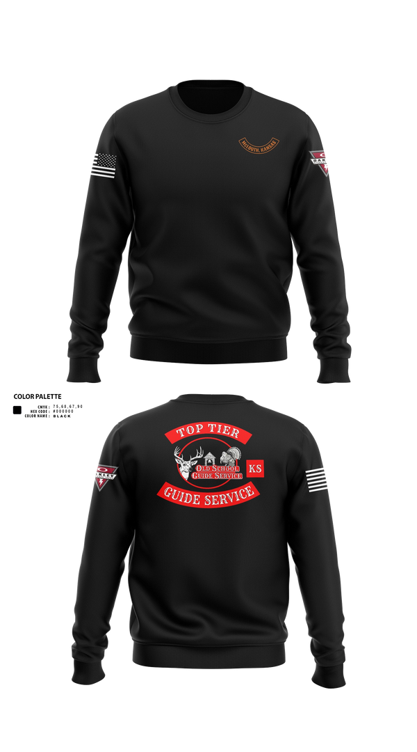 Crew Neck Sweatshirt, Old School Guide Service, , Teamtime, Team time, sublimation, custom sports apparel, team uniforms, spirit wear, spiritwear, sports uniforms, custom shirts, team store, custom team store, fundraiser sports, apparel fundraiser