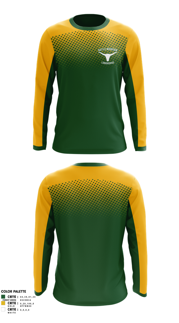 Long Sleeve Performance Shirt, Battle Mountain Longhorns, Wrestling, Teamtime, Team time, sublimation, custom sports apparel, team uniforms, spirit wear, spiritwear, sports uniforms, custom shirts, team store, custom team store, fundraiser sports, apparel fundraiser