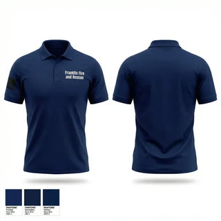 Short Sleeve Performance Polo, Franklin Fire and Rescue, Fire Department, Teamtime, Team time, sublimation, custom sports apparel, team uniforms, spirit wear, spiritwear, sports uniforms, custom shirts, team store, custom team store, fundraiser sports, apparel fundraiser