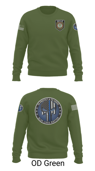 Crew Neck Sweatshirt, Policía Municipal de Carolina, , Teamtime, Team time, sublimation, custom sports apparel, team uniforms, spirit wear, spiritwear, sports uniforms, custom shirts, team store, custom team store, fundraiser sports, apparel fundraiser