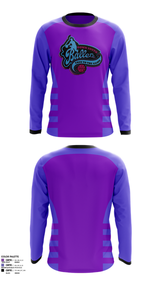 Long Sleeve Performance Shirt, Down South Ballerz, Men's Basketball, Teamtime, Team time, sublimation, custom sports apparel, team uniforms, spirit wear, spiritwear, sports uniforms, custom shirts, team store, custom team store, fundraiser sports, apparel fundraiser