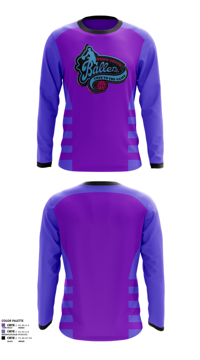 Down South Ballerz 56060925 Long Sleeve Performance Shirt 1