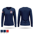 Wilmington fire department Women's Long Sleeve V-neck Shirt - 1