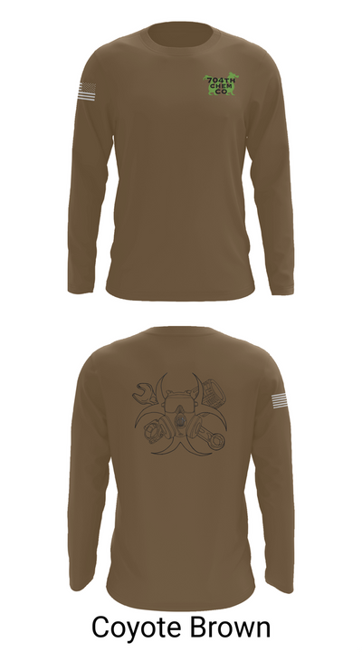 704th Chem Co 57484500 Long Sleeve Performance Shirt 6