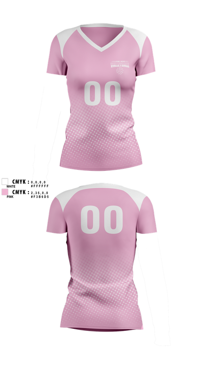 Living Word Academy Volleyball 38101646 Women's Short Sleeve V-neck Shirt - 12