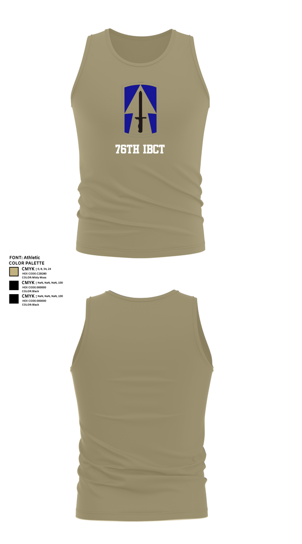 Tank Top, 76th IBCT, , Teamtime, Team time, sublimation, custom sports apparel, team uniforms, spirit wear, spiritwear, sports uniforms, custom shirts, team store, custom team store, fundraiser sports, apparel fundraiser