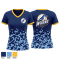 Wrens Baseball Women's Short Sleeve V-neck Shirt - 1