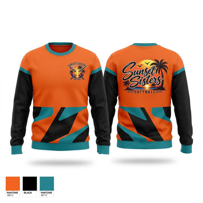 Sunset Sisters Crew Neck Sweatshirt - 1