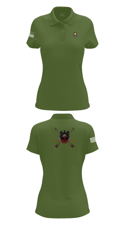 HHC 1ST BN 65TH INF REG 37027078 Women's Short Sleeve Performance Polo  - 55