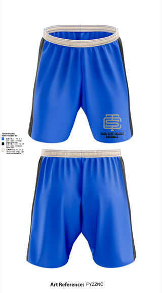 Athletic Shorts With Pockets, Tall City Select, Baseball, Teamtime, Team time, sublimation, custom sports apparel, team uniforms, spirit wear, spiritwear, sports uniforms, custom shirts, team store, custom team store, fundraiser sports, apparel fundraiser