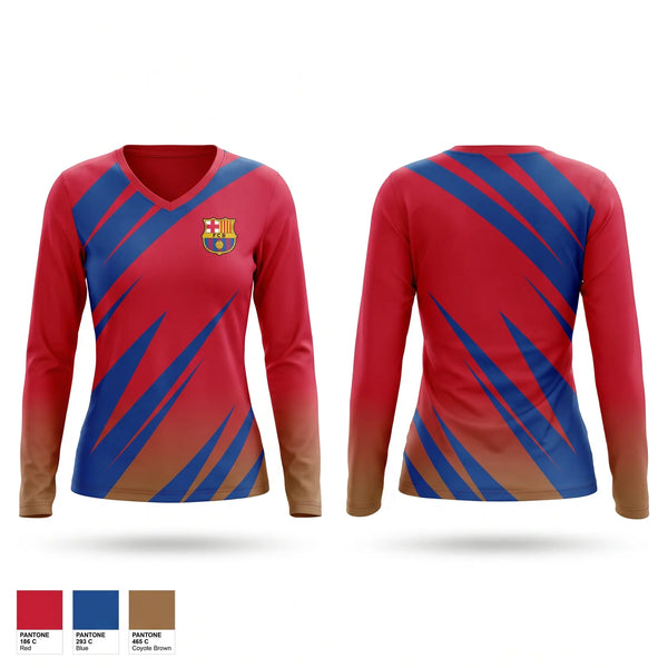 Womens Long Sleeve Vneck Shirt, Palmetto angels fc, Men's Soccer, Teamtime, Team time, sublimation, custom sports apparel, team uniforms, spirit wear, spiritwear, sports uniforms, custom shirts, team store, custom team store, fundraiser sports, apparel fundraiser
