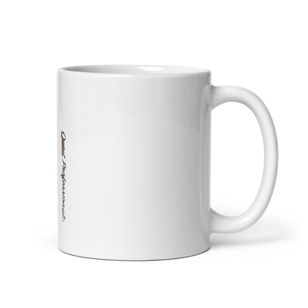 “Silent Professionals” 72561308 White Glossy Mug - Small