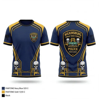 Old School Cotton Feel Shirt, Wilkinsburg Police Department, Police, Teamtime, Team time, sublimation, custom sports apparel, team uniforms, spirit wear, spiritwear, sports uniforms, custom shirts, team store, custom team store, fundraiser sports, apparel fundraiser