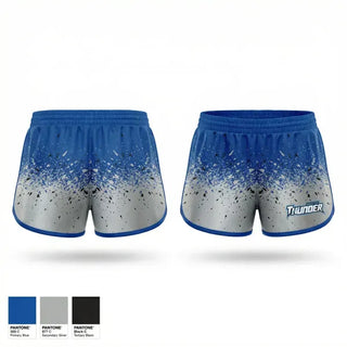 Womens Shorts, Thunder, Softball, Teamtime, Team time, sublimation, custom sports apparel, team uniforms, spirit wear, spiritwear, sports uniforms, custom shirts, team store, custom team store, fundraiser sports, apparel fundraiser