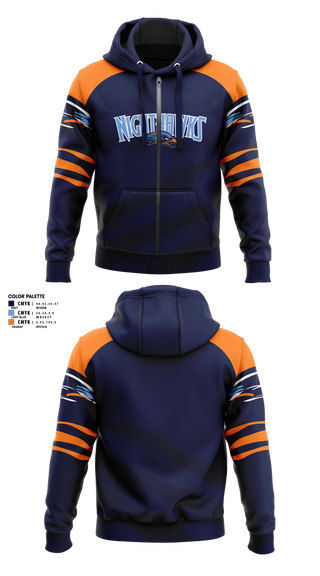 Zip Hoodie, Herbert Akins Road Middle School, Track & Field, Teamtime, Team time, sublimation, custom sports apparel, team uniforms, spirit wear, spiritwear, sports uniforms, custom shirts, team store, custom team store, fundraiser sports, apparel fundraiser