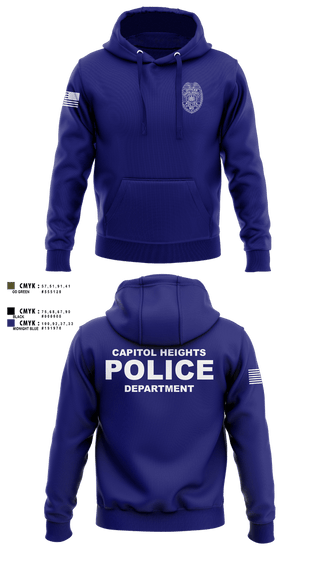 Hoodie, Capitol Heights Police Dept., Police, Teamtime, Team time, sublimation, custom sports apparel, team uniforms, spirit wear, spiritwear, sports uniforms, custom shirts, team store, custom team store, fundraiser sports, apparel fundraiser