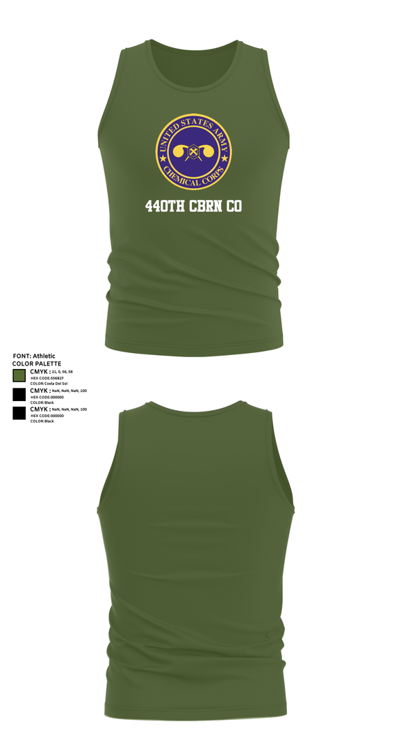 Tank Top, 440th CBRN CO, , Teamtime, Team time, sublimation, custom sports apparel, team uniforms, spirit wear, spiritwear, sports uniforms, custom shirts, team store, custom team store, fundraiser sports, apparel fundraiser