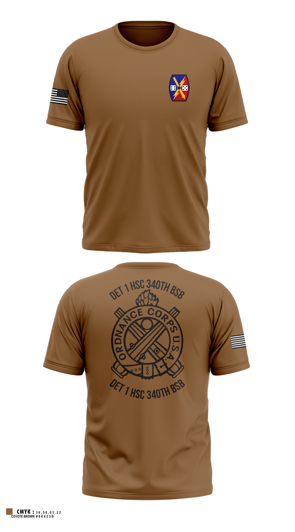 Short Sleeve Performance Shirt, DET 1 HSC 340TH BSB, Army, Teamtime, Team time, sublimation, custom sports apparel, team uniforms, spirit wear, spiritwear, sports uniforms, custom shirts, team store, custom team store, fundraiser sports, apparel fundraiser