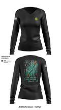 Texas Officer Candidate Class 69 17014937 Women's Long Sleeve V-neck Shirt - 120
