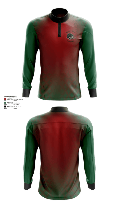 Smoking Ducks 98088812 Quarter Zip Jacket - 1