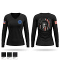 TDCJ Wynne unit Women's Long Sleeve V-neck Shirt - 1