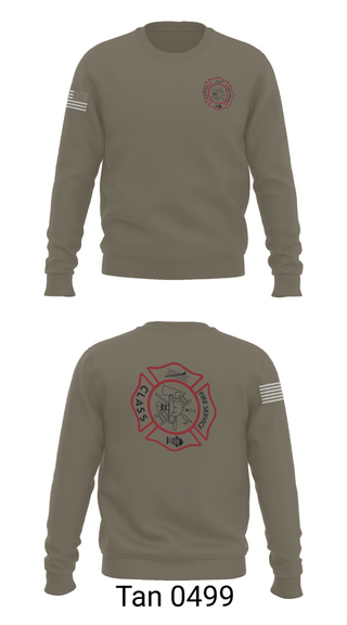 Crew Neck Sweatshirt, Fire service class, Fire Department, Teamtime, Team time, sublimation, custom sports apparel, team uniforms, spirit wear, spiritwear, sports uniforms, custom shirts, team store, custom team store, fundraiser sports, apparel fundraiser