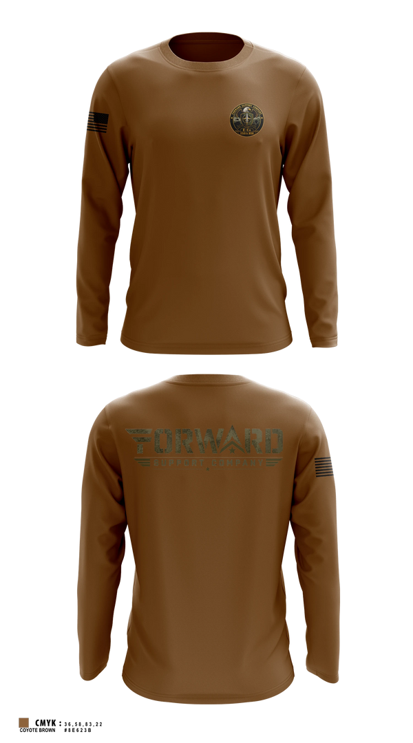 Long Sleeve Performance Shirt, E-Co 250 BSB, Army, Teamtime, Team time, sublimation, custom sports apparel, team uniforms, spirit wear, spiritwear, sports uniforms, custom shirts, team store, custom team store, fundraiser sports, apparel fundraiser