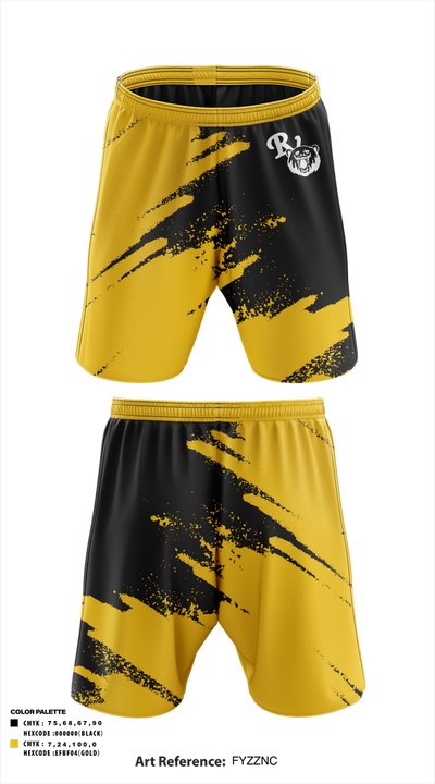 River View Black Bears 82365504 Athletic Shorts With Pockets - 1