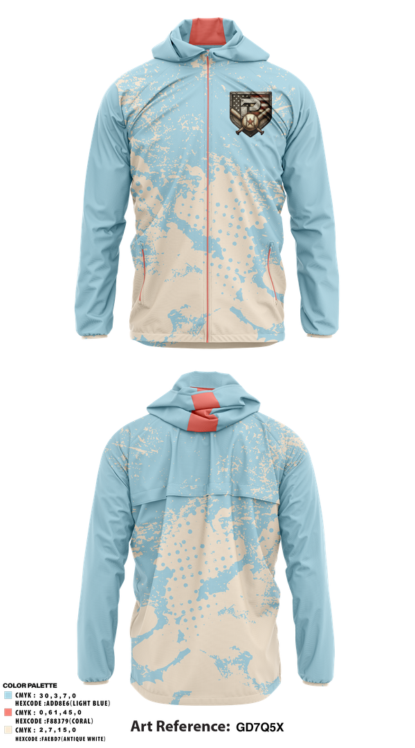 Windbreaker, PRIMETIME, Baseball, Teamtime, Team time, sublimation, custom sports apparel, team uniforms, spirit wear, spiritwear, sports uniforms, custom shirts, team store, custom team store, fundraiser sports, apparel fundraiser