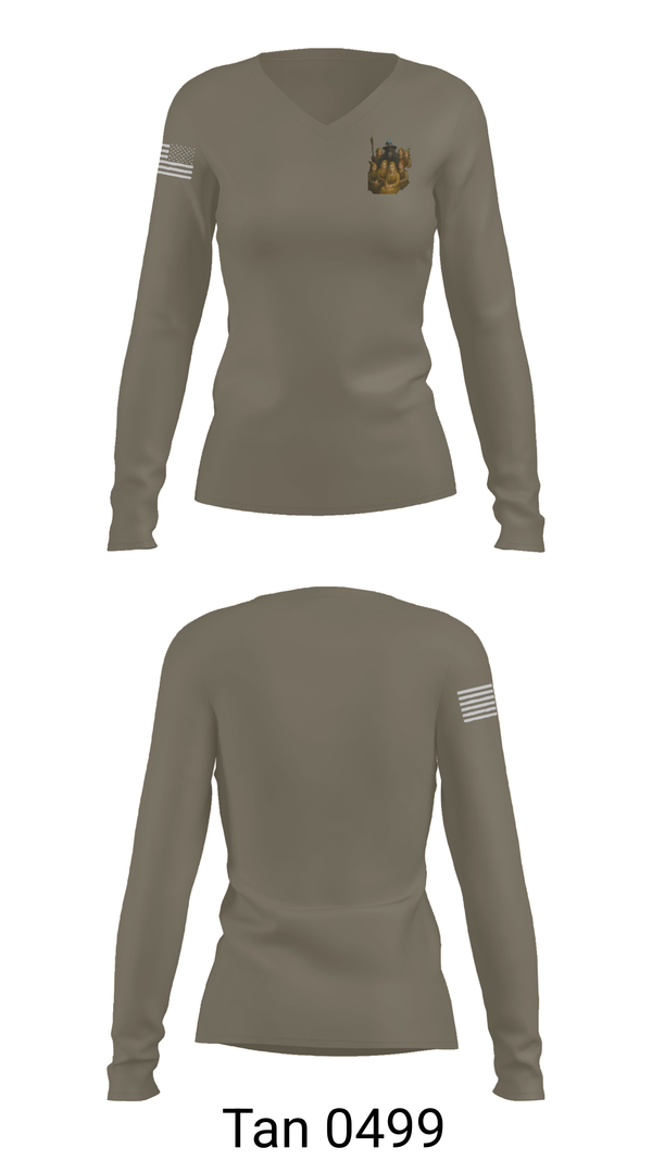 Womens Long Sleeve Vneck Shirt, FCSO, , Teamtime, Team time, sublimation, custom sports apparel, team uniforms, spirit wear, spiritwear, sports uniforms, custom shirts, team store, custom team store, fundraiser sports, apparel fundraiser