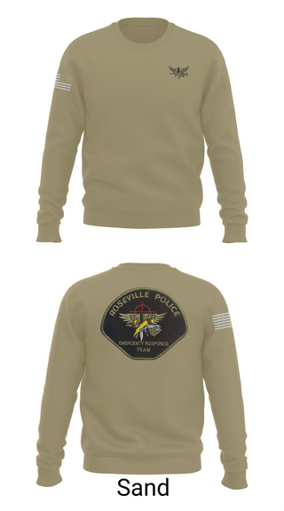 Crew Neck Sweatshirt, Roseville E.R.T., , Teamtime, Team time, sublimation, custom sports apparel, team uniforms, spirit wear, spiritwear, sports uniforms, custom shirts, team store, custom team store, fundraiser sports, apparel fundraiser