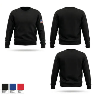 Crew Neck Sweatshirt, Varina highschool njrotc, Navy, Teamtime, Team time, sublimation, custom sports apparel, team uniforms, spirit wear, spiritwear, sports uniforms, custom shirts, team store, custom team store, fundraiser sports, apparel fundraiser