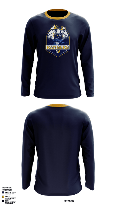 Naches Valley Ranger Basketball Long Sleeve Performance Shirt 3