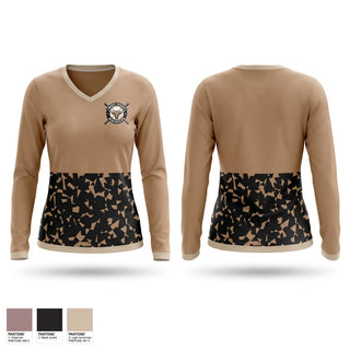 Womens Long Sleeve Vneck Shirt, West Texas Mavericks, Baseball, Teamtime, Team time, sublimation, custom sports apparel, team uniforms, spirit wear, spiritwear, sports uniforms, custom shirts, team store, custom team store, fundraiser sports, apparel fundraiser