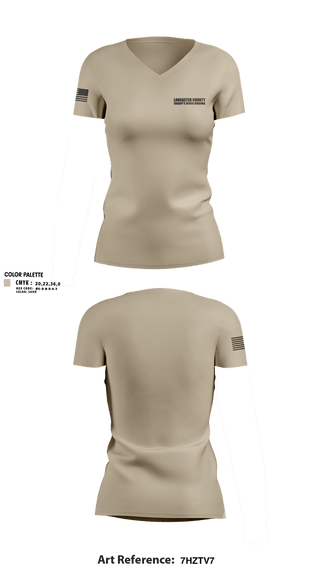 Womens Short Sleeve Vneck Shirt, Lancaster County Sheriff's Office Virginia, Police, Teamtime, Team time, sublimation, custom sports apparel, team uniforms, spirit wear, spiritwear, sports uniforms, custom shirts, team store, custom team store, fundraiser sports, apparel fundraiser