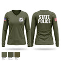 OIG-STATE POLICE Women's Long Sleeve V-neck Shirt - 1