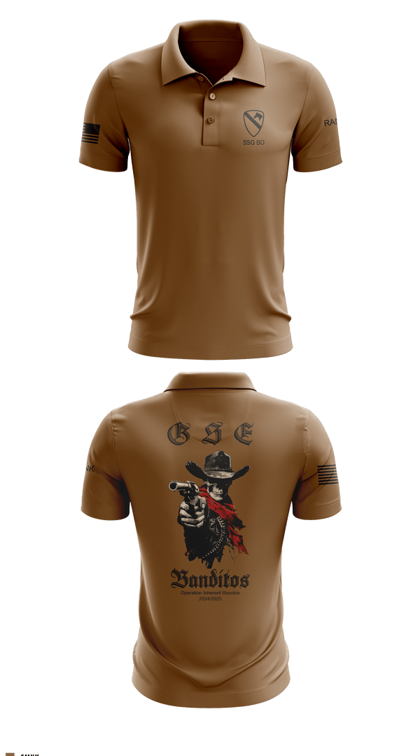 Short Sleeve Performance Polo, BCO GSE, Army, Teamtime, Team time, sublimation, custom sports apparel, team uniforms, spirit wear, spiritwear, sports uniforms, custom shirts, team store, custom team store, fundraiser sports, apparel fundraiser