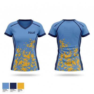 Heat Women's Short Sleeve V-neck Shirt - 1